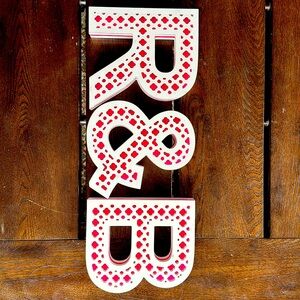 Letters R B and syntax sign &.